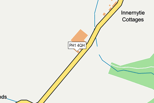 PH1 4QH map - OS OpenMap – Local (Ordnance Survey) PH1 4QH map - OS OpenMap – Local (Ordnance Survey)
