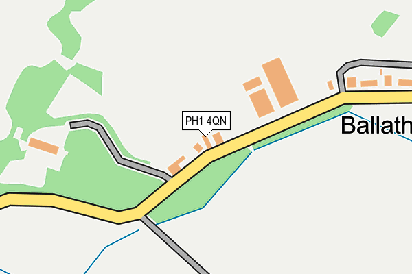 PH1 4QN map - OS OpenMap – Local (Ordnance Survey) PH1 4QN map - OS OpenMap – Local (Ordnance Survey)