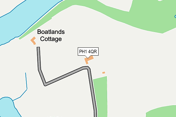 PH1 4QR map - OS OpenMap – Local (Ordnance Survey) PH1 4QR map - OS OpenMap – Local (Ordnance Survey)