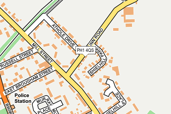 PH1 4QS map - OS OpenMap – Local (Ordnance Survey) PH1 4QS map - OS OpenMap – Local (Ordnance Survey)