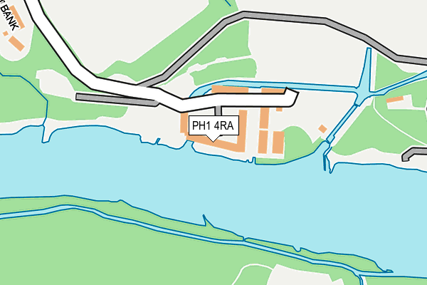 PH1 4RA map - OS OpenMap – Local (Ordnance Survey) PH1 4RA map - OS OpenMap – Local (Ordnance Survey)