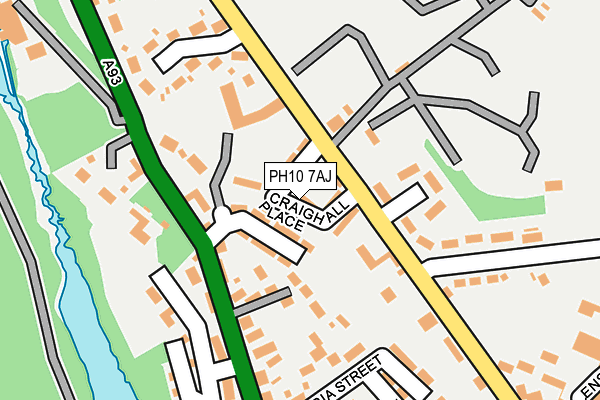 PH10 7AJ map - OS OpenMap – Local (Ordnance Survey) PH10 7AJ map - OS OpenMap – Local (Ordnance Survey)