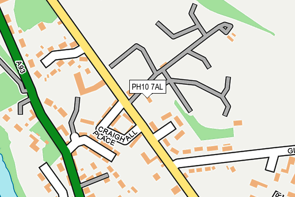 PH10 7AL map - OS OpenMap – Local (Ordnance Survey) PH10 7AL map - OS OpenMap – Local (Ordnance Survey)
