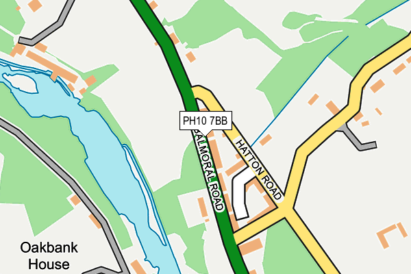 PH10 7BB map - OS OpenMap – Local (Ordnance Survey) PH10 7BB map - OS OpenMap – Local (Ordnance Survey)