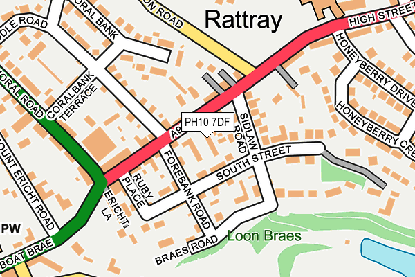 PH10 7DF map - OS OpenMap – Local (Ordnance Survey) PH10 7DF map - OS OpenMap – Local (Ordnance Survey)