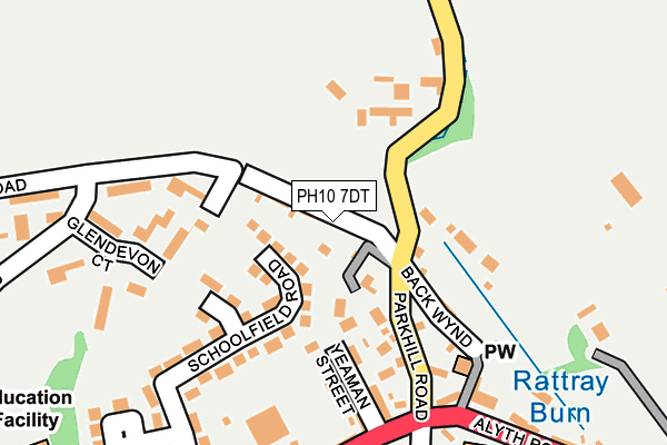 PH10 7DT map - OS OpenMap – Local (Ordnance Survey) PH10 7DT map - OS OpenMap – Local (Ordnance Survey)