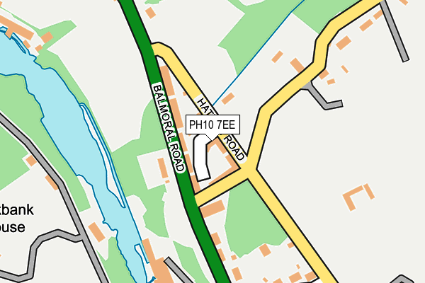 PH10 7EE map - OS OpenMap – Local (Ordnance Survey) PH10 7EE map - OS OpenMap – Local (Ordnance Survey)