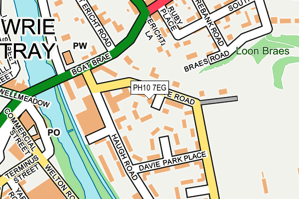PH10 7EG map - OS OpenMap – Local (Ordnance Survey) PH10 7EG map - OS OpenMap – Local (Ordnance Survey)