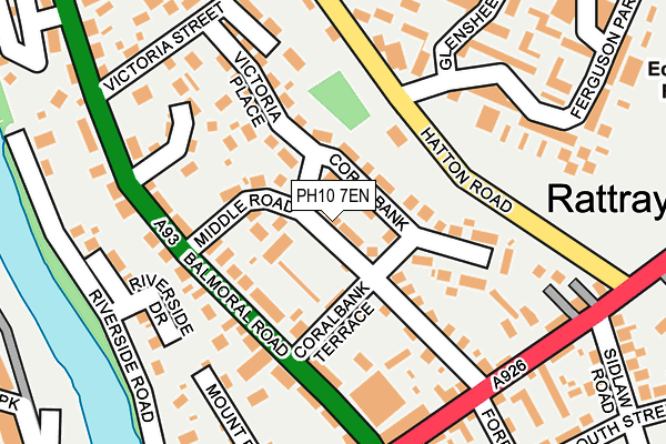 PH10 7EN map - OS OpenMap – Local (Ordnance Survey) PH10 7EN map - OS OpenMap – Local (Ordnance Survey)