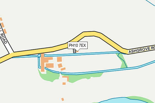 PH10 7EX map - OS OpenMap – Local (Ordnance Survey) PH10 7EX map - OS OpenMap – Local (Ordnance Survey)