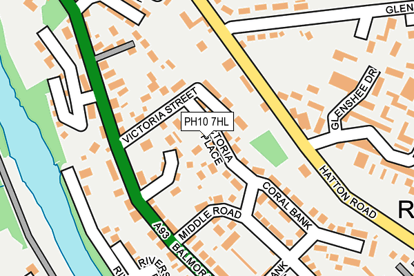 PH10 7HL map - OS OpenMap – Local (Ordnance Survey) PH10 7HL map - OS OpenMap – Local (Ordnance Survey)