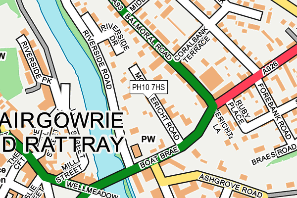 PH10 7HS map - OS OpenMap – Local (Ordnance Survey) PH10 7HS map - OS OpenMap – Local (Ordnance Survey)