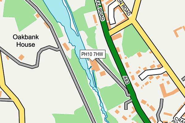 PH10 7HW map - OS OpenMap – Local (Ordnance Survey) PH10 7HW map - OS OpenMap – Local (Ordnance Survey)