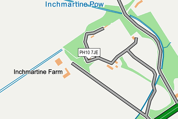 PH10 7JE map - OS OpenMap – Local (Ordnance Survey) PH10 7JE map - OS OpenMap – Local (Ordnance Survey)