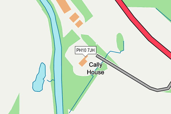 PH10 7JH map - OS OpenMap – Local (Ordnance Survey) PH10 7JH map - OS OpenMap – Local (Ordnance Survey)