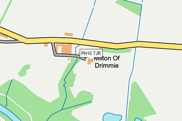 PH10 7JR map - OS OpenMap – Local (Ordnance Survey) PH10 7JR map - OS OpenMap – Local (Ordnance Survey)