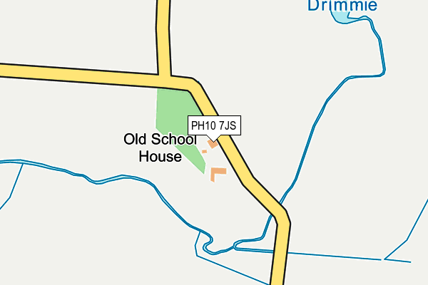 PH10 7JS map - OS OpenMap – Local (Ordnance Survey) PH10 7JS map - OS OpenMap – Local (Ordnance Survey)