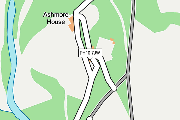 PH10 7JW map - OS OpenMap – Local (Ordnance Survey) PH10 7JW map - OS OpenMap – Local (Ordnance Survey)
