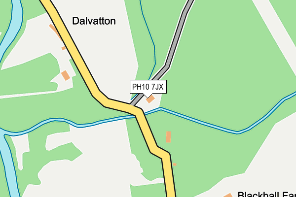 PH10 7JX map - OS OpenMap – Local (Ordnance Survey) PH10 7JX map - OS OpenMap – Local (Ordnance Survey)