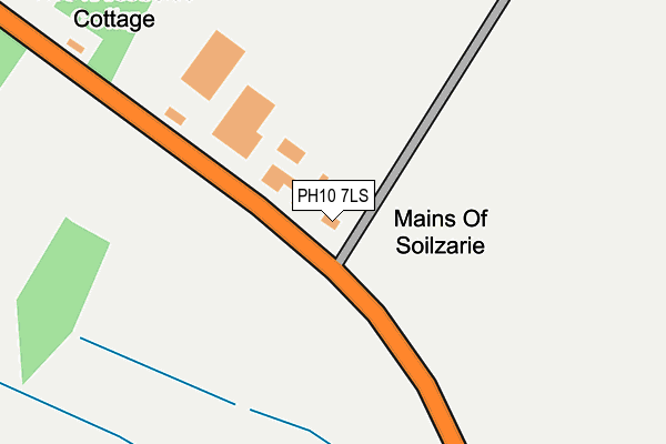 PH10 7LS map - OS OpenMap – Local (Ordnance Survey) PH10 7LS map - OS OpenMap – Local (Ordnance Survey)