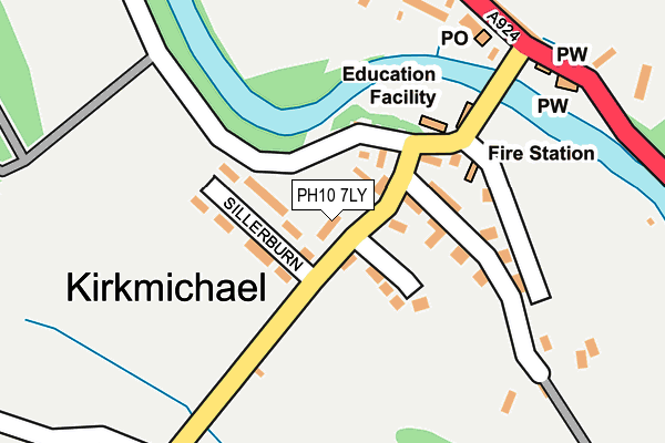 PH10 7LY map - OS OpenMap – Local (Ordnance Survey) PH10 7LY map - OS OpenMap – Local (Ordnance Survey)