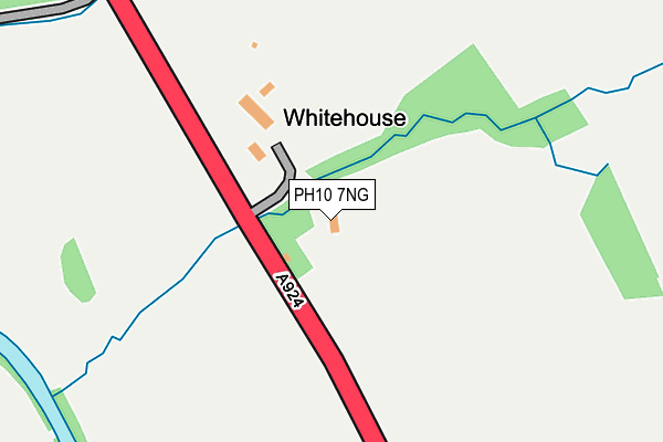 PH10 7NG map - OS OpenMap – Local (Ordnance Survey) PH10 7NG map - OS OpenMap – Local (Ordnance Survey)