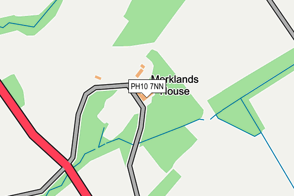 PH10 7NN map - OS OpenMap – Local (Ordnance Survey) PH10 7NN map - OS OpenMap – Local (Ordnance Survey)