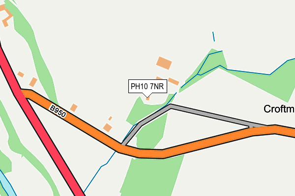 PH10 7NR map - OS OpenMap – Local (Ordnance Survey) PH10 7NR map - OS OpenMap – Local (Ordnance Survey)