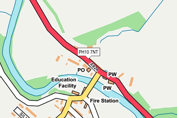PH10 7NT map - OS OpenMap – Local (Ordnance Survey) PH10 7NT map - OS OpenMap – Local (Ordnance Survey)