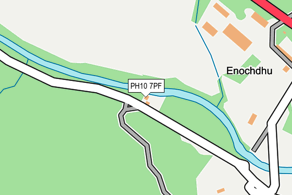 PH10 7PF map - OS OpenMap – Local (Ordnance Survey) PH10 7PF map - OS OpenMap – Local (Ordnance Survey)