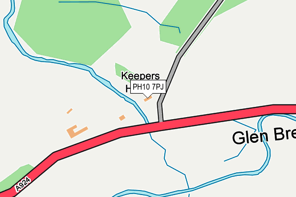 PH10 7PJ map - OS OpenMap – Local (Ordnance Survey) PH10 7PJ map - OS OpenMap – Local (Ordnance Survey)