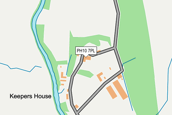 PH10 7PL map - OS OpenMap – Local (Ordnance Survey) PH10 7PL map - OS OpenMap – Local (Ordnance Survey)