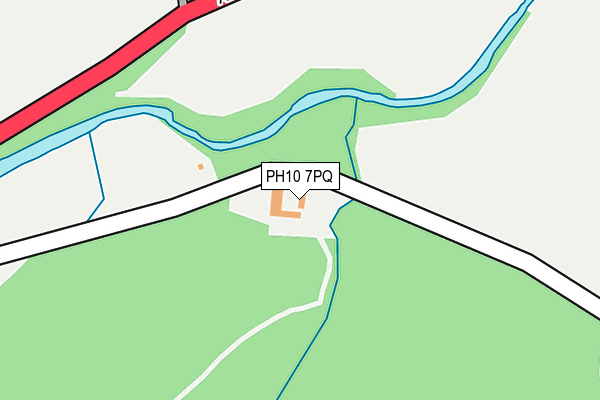 PH10 7PQ map - OS OpenMap – Local (Ordnance Survey) PH10 7PQ map - OS OpenMap – Local (Ordnance Survey)