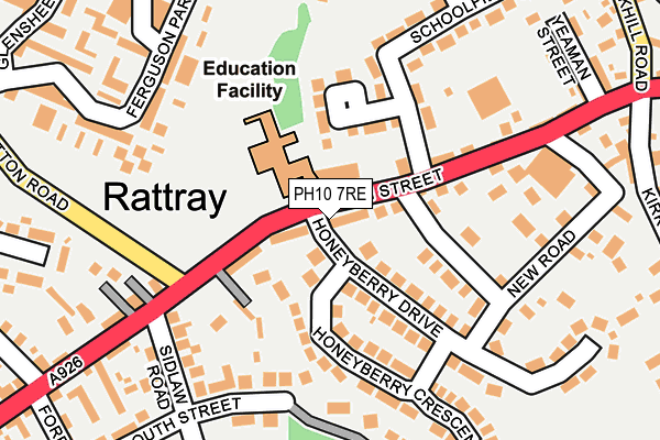 PH10 7RE map - OS OpenMap – Local (Ordnance Survey) PH10 7RE map - OS OpenMap – Local (Ordnance Survey)