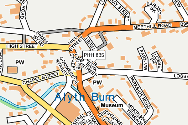PH11 8BS map - OS OpenMap – Local (Ordnance Survey) PH11 8BS map - OS OpenMap – Local (Ordnance Survey)