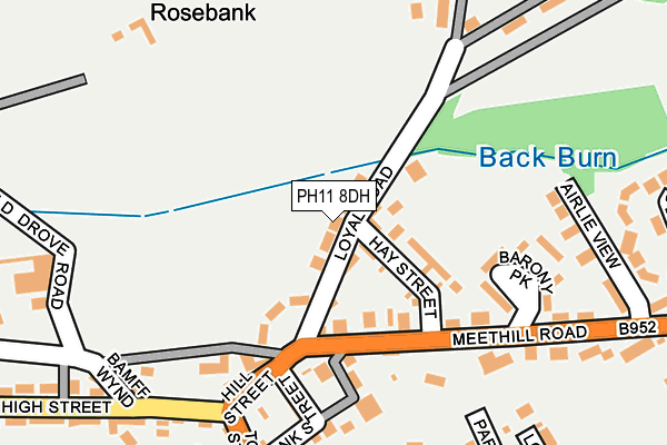 PH11 8DH map - OS OpenMap – Local (Ordnance Survey) PH11 8DH map - OS OpenMap – Local (Ordnance Survey)
