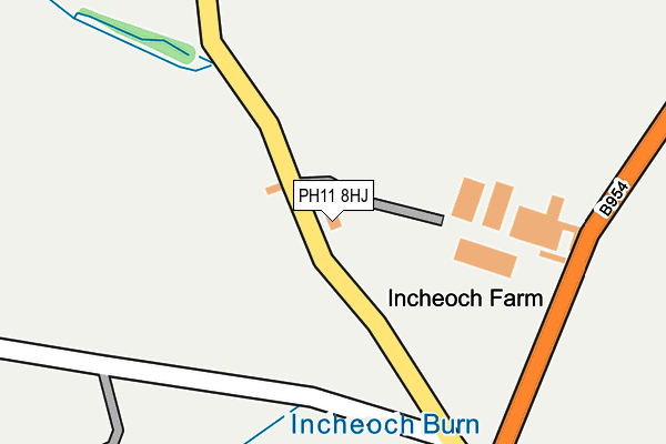 PH11 8HJ map - OS OpenMap – Local (Ordnance Survey) PH11 8HJ map - OS OpenMap – Local (Ordnance Survey)