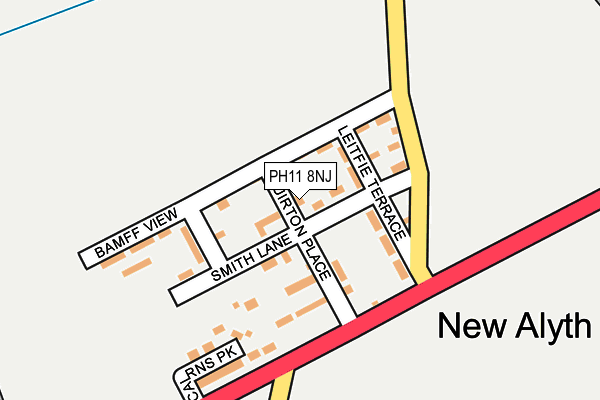 PH11 8NJ map - OS OpenMap – Local (Ordnance Survey) PH11 8NJ map - OS OpenMap – Local (Ordnance Survey)