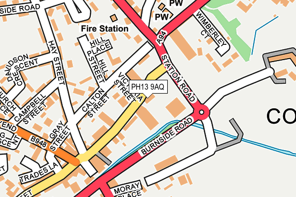 PH13 9AQ map - OS OpenMap – Local (Ordnance Survey) PH13 9AQ map - OS OpenMap – Local (Ordnance Survey)