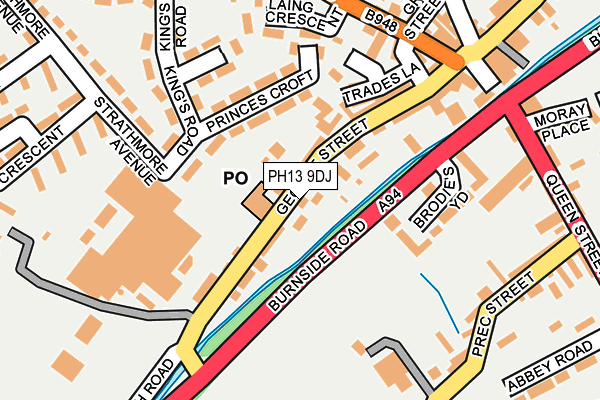 PH13 9DJ map - OS OpenMap – Local (Ordnance Survey) PH13 9DJ map - OS OpenMap – Local (Ordnance Survey)