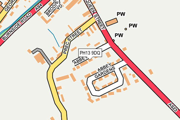 PH13 9DQ map - OS OpenMap – Local (Ordnance Survey) PH13 9DQ map - OS OpenMap – Local (Ordnance Survey)