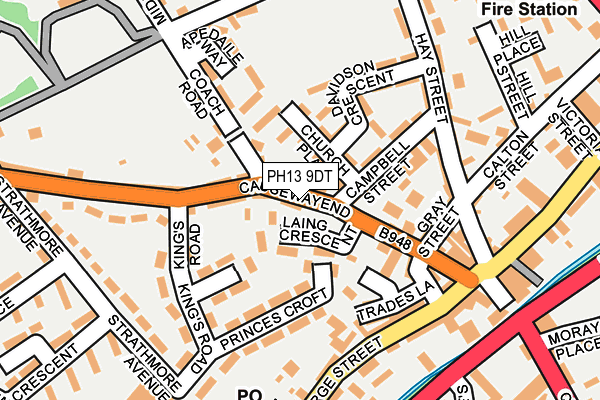 PH13 9DT map - OS OpenMap – Local (Ordnance Survey) PH13 9DT map - OS OpenMap – Local (Ordnance Survey)