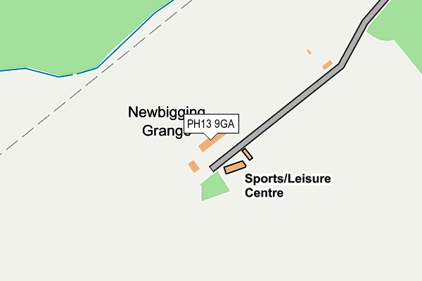 PH13 9GA map - OS OpenMap – Local (Ordnance Survey) PH13 9GA map - OS OpenMap – Local (Ordnance Survey)