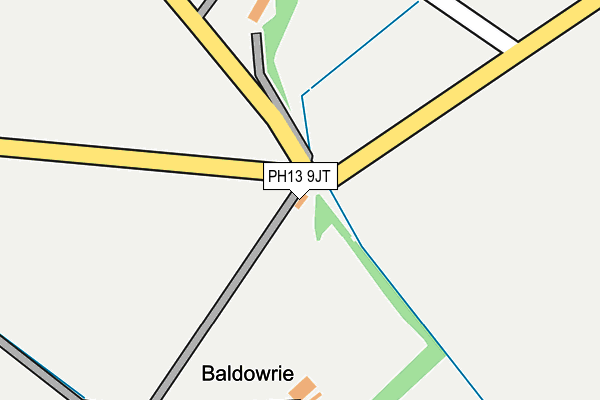 PH13 9JT map - OS OpenMap – Local (Ordnance Survey) PH13 9JT map - OS OpenMap – Local (Ordnance Survey)