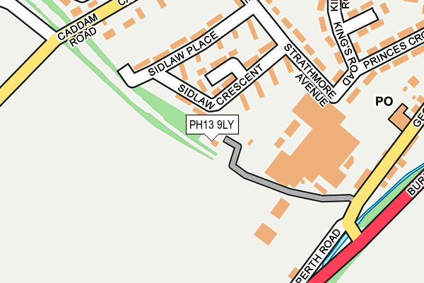 PH13 9LY map - OS OpenMap – Local (Ordnance Survey) PH13 9LY map - OS OpenMap – Local (Ordnance Survey)