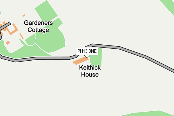 PH13 9NE map - OS OpenMap – Local (Ordnance Survey) PH13 9NE map - OS OpenMap – Local (Ordnance Survey)