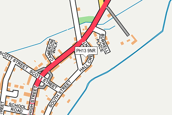 PH13 9NR map - OS OpenMap – Local (Ordnance Survey) PH13 9NR map - OS OpenMap – Local (Ordnance Survey)