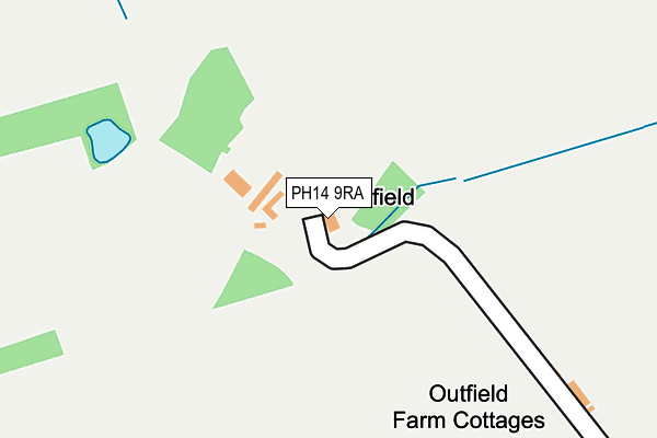 PH14 9RA map - OS OpenMap – Local (Ordnance Survey) PH14 9RA map - OS OpenMap – Local (Ordnance Survey)