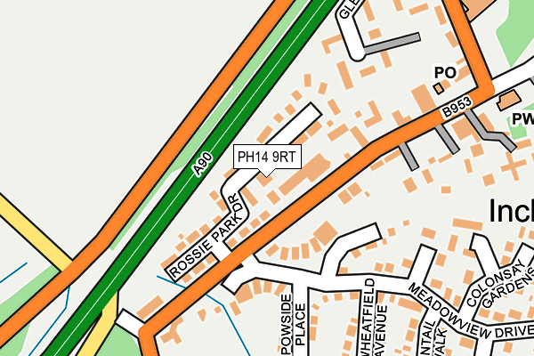 PH14 9RT map - OS OpenMap – Local (Ordnance Survey) PH14 9RT map - OS OpenMap – Local (Ordnance Survey)