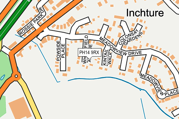 PH14 9RX map - OS OpenMap – Local (Ordnance Survey) PH14 9RX map - OS OpenMap – Local (Ordnance Survey)